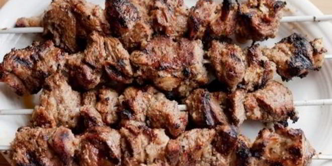 Рецепт шашлыка из ягненка с лимонно-сырным соусом