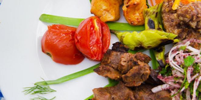 Рецепт шашлыка из ягнятины с овощами