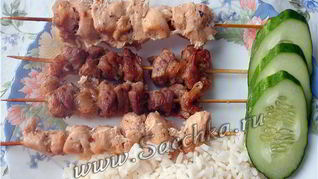Рецепт Шашлыков на бамбуковых палочках