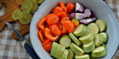 Шаг 1: сицилийских шашлычков из овощей и трески