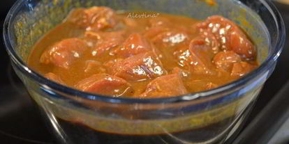 Шаг 2: свиного шашлыка с чили маринадом и горчицей