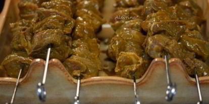 Шаг 3: свиного шашлыка с чили маринадом и горчицей