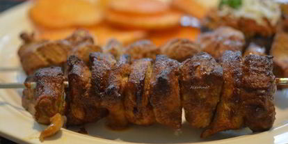 Шаг 4: свиного шашлыка с чили маринадом и горчицей