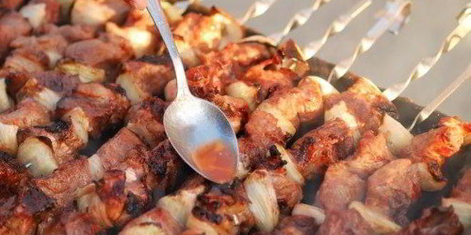 Рецепт Свиных шашлыков в абрикосовой глазури