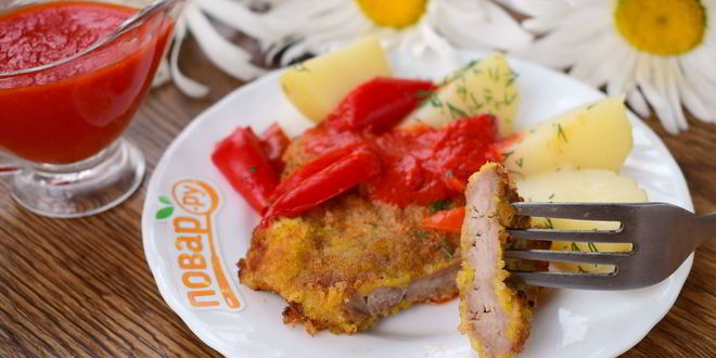 Рецепт греческого шницеля
