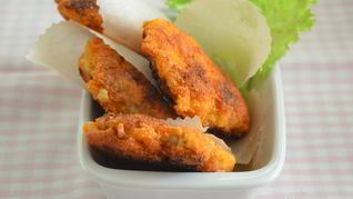 Рецепт Хрустящих мини-шницелей из свинины в панировке с тертым сыром