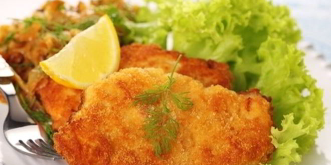 Рецепт хрустящего свиного шницеля