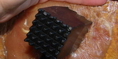 Шаг 4: куриного шницеля из кусочков малого филе