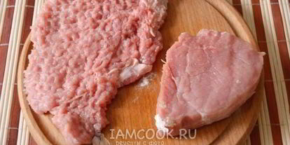 Шаг 3: шницеля из говядины
