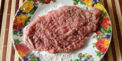 Шаг 5: шницеля из говядины