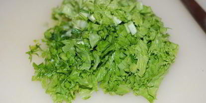 Шаг 1: шницеля из индейки с зеленью