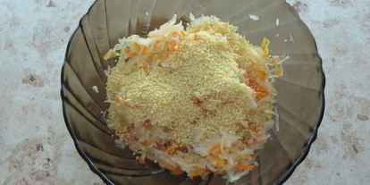 Шаг 2: шницеля из капусты и моркови