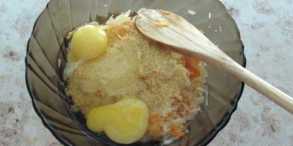 Шаг 3: шницеля из капусты и моркови