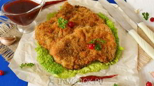 Рецепт Шницеля из свинины в духовке