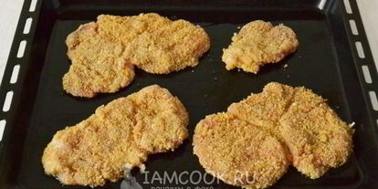 Шаг 10: шницеля из свинины в духовке