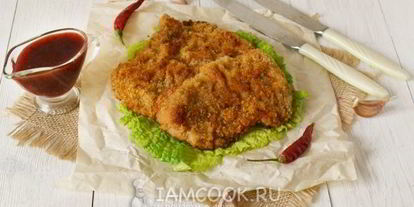 Шаг 12: шницеля из свинины в духовке