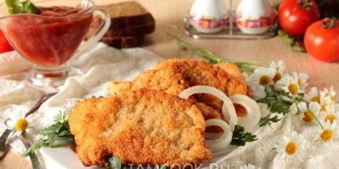 Рецепт шницеля куриного