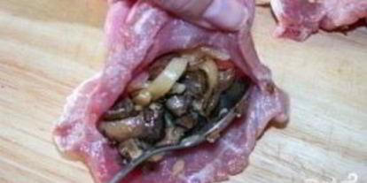 Шаг 2: шницеля с грибами