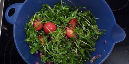 Шаг 1: шницеля в пряной горчичной панировке с салатом