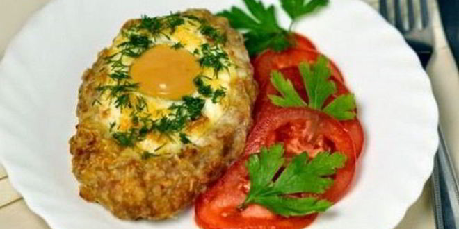 Рецепт шницелей с сыром и яйцом