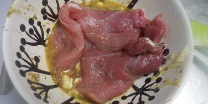 Шаг 1: свиного шницеля