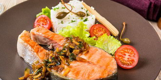 Рецепт Пряных стейков из лосося с имбирем