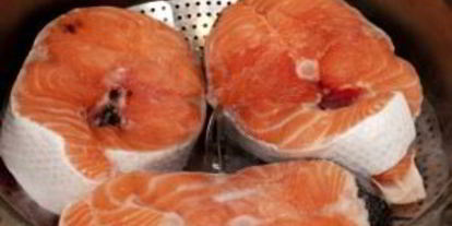 Шаг 1: стейка из семги на пару