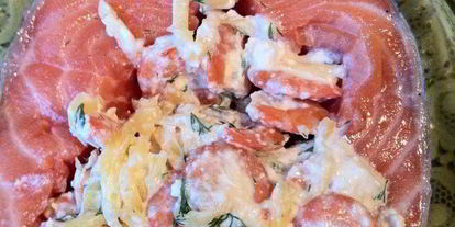 Шаг 1: стейка из семги с сюрпризом