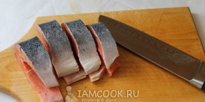 Шаг 3: стейка из семги в духовке