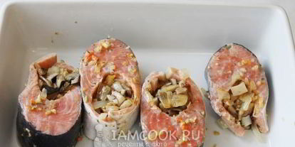 Шаг 8: стейка из семги в духовке