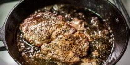 Шаг 3: стейка рибай на сковороде