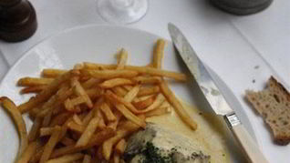 Рецепт Стейка с горчичным соусом и сливочным картофелем