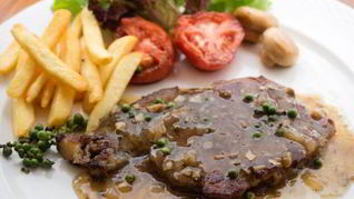 Рецепт Стейка с горчичным соусом