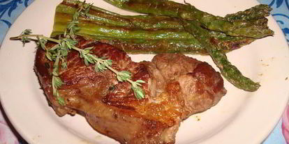 Шаг 14: стейка со спаржей