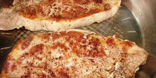 Рецепт стейка свиного на косточке