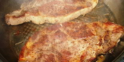 Шаг 8: стейка свиного на косточке