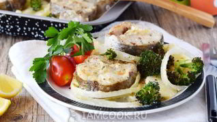 Рецепт Стейка трески в духовке