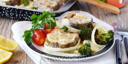 Шаг 11: стейка трески в духовке