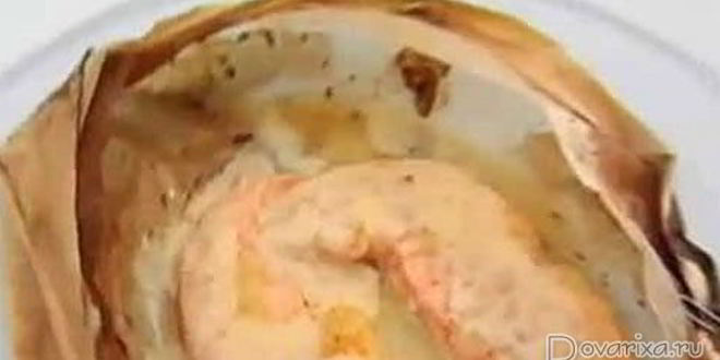 Рецепт запеченных стейков лососи с соусома