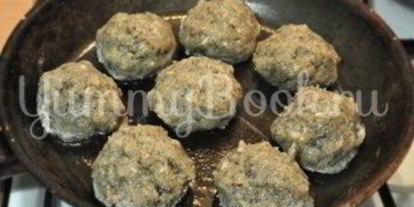 Шаг 4: куриных тефтелей с грибами