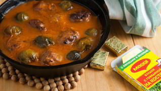 Рецепт Тефтелей с брюссельской капустой в нежном соусе