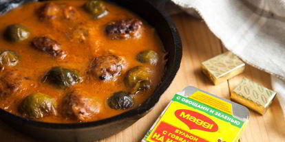 Шаг 16: тефтелей с брюссельской капустой в нежном соусе