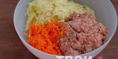 Шаг 3: тефтелей с кабачком и тыквой