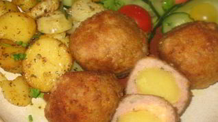 Рецепт Тефтелей с картофелем