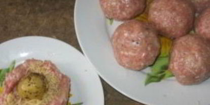 Шаг 2: тефтелей с картофелем