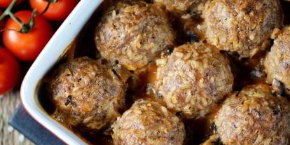 Шаг 10: тефтелей с рисом в духовке с подливкой