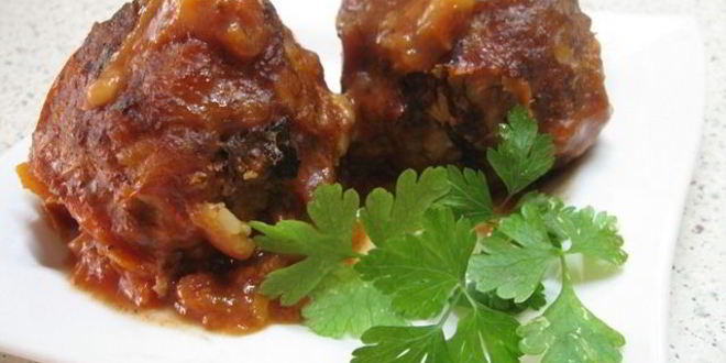 Рецепт тефтелей с рисом в духовке