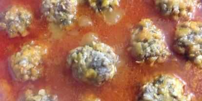 Шаг 7: тефтелей с тыквой в тыквенном соусе