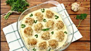 Рецепт Тефтелей в духовке в сметанном соусе