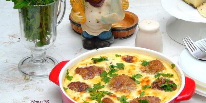 Рецепт тефтелей в сырно-сливочном соусе